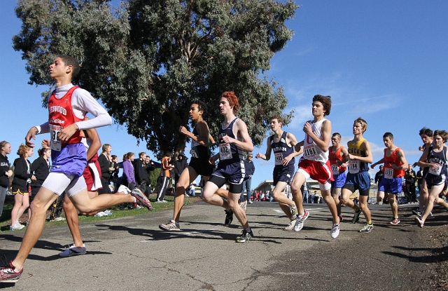 NCS XC D5 Boys-008.JPG - 2009 North Coast Section Cross Country Championships, Hayward High School, Hayward, California